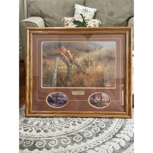 Hayden Lambson Framed  Sign Stuck On The Fence Snooze You Lose Right Place Wrong